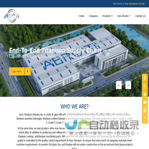 Medical Titanium| Aerospace Titanium | Aero Titanium | Seamless Tube/Pipe | Titanium Alloy | Heat Exchanger | Clad Plate | Sheet | Plate | Bar | Wire | Forging | Machining Parts | Titanium casting | Titanium | Tantalum | Nickel | Zirconium | Hafnium-Aero Titanium Industry Inc